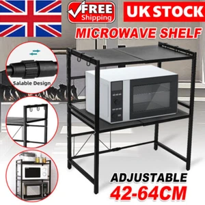 3 Tier Kitchen Microwave Oven Stand Worktop Storage Shelf Rack Organizer Holder - Picture 1 of 15