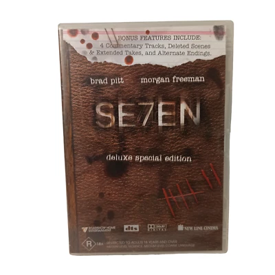 Seven (DVD) Thriller Mystery Serial Killer Detective Crime 7 Deadly Sins Pitt - Image 1 of 4