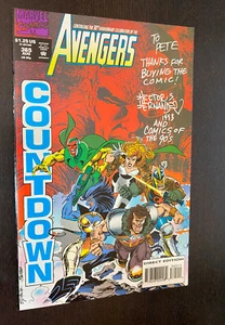 AVENGERS #365 (Marvel Comics 1993) -- SIGNED By Hector Hernandez -- VF - Picture 1 of 1
