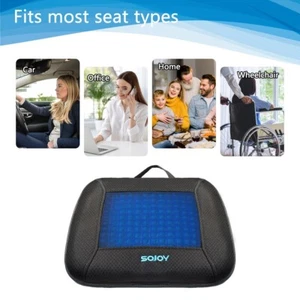 Cojín de asiento Sojoy IGel almohadilla de enfriamiento con espuma viscoelástica para automóvil, oficina portátil - Imagen 1 de 9