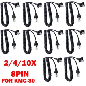 Mic Microphone Cable Cord For DTMF Kenwood Radio KMC-30 KMC-32 KMC-35 KMC-36 - Zdjęcie 1 z 17