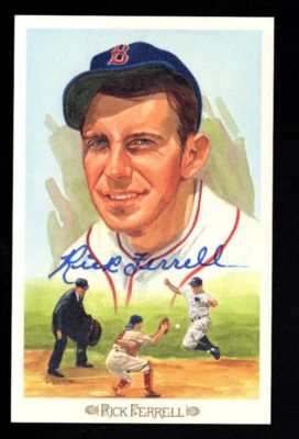 RICK FERRELL HOF Signed Autograph Auto Baseball Photo Postcard Red Sox - Image 1 of 2