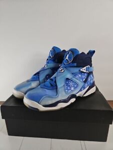 Nike Air Jordan 8 VIII Retro Snowflake Size 5Y Cobalt Blue White 305368-400