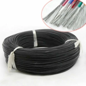 Cable de silicona negro cable flexible 14-30 AWG 3KV cobre estañado ALTA TEMPERATURA UL3239 - Imagen 1 de 4