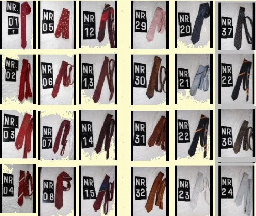 Traumhafte echte Trevira Marken Krawatte Schlips Binder 50er 60er Jahre 01-37