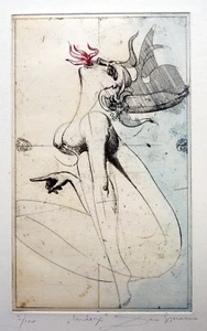 Dan Erceanu , Index, Farbradierung, signiert Auflage 100 - Bild 1 von 3