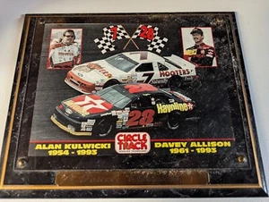 Davey Allison And Alan Kulwicki Plaque - Picture 1 of 2