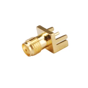 SMA Female RF Connector end launch pcb wide flange Jack for .031'' PCB - Picture 1 of 3