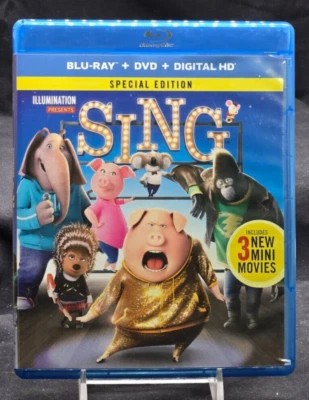UNIVERSAL PICTURES - SING - BLU-RAY + DVD COMBO - 2016 - Image 1 of 2