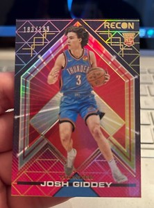 2021-22 Josh Giddey Panini Recon Red Holo Rookie 183/199 OKC Thunder