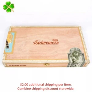 Caja de cigarros de madera vacía Sobremesa Brulee Gordo 13,25" x 7,5" x 1,75" - Imagen 1 de 12
