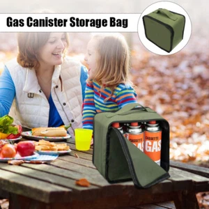Multifunctional Gas Tank Storage Bag Canvas Gas Canister Bag for Camping New - Picture 1 of 8