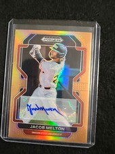 2022 Prizm Draft Picks Base Gold 15/20 Auto Jacob Melton #PDP64 Houston Astros