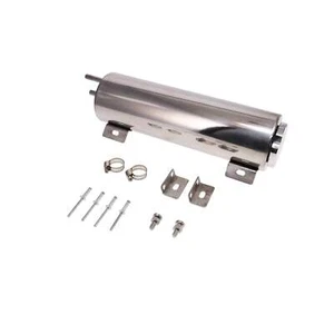 Polished Universal 3” x 10” Stainless Steel Radiator Overflow Tank Catch Can - Foto 1 di 2