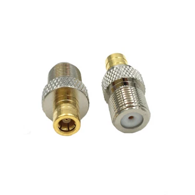 1× SMB Female Plug to F Female Jack RF Connector Wire Connector Adapter Coaxial - Image 1 of 2