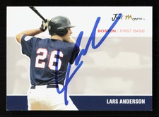 2007 Just Autographs #1 Lars Anderson Auto! *PWE*