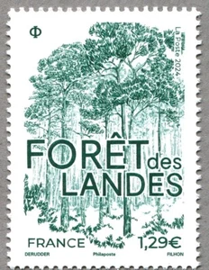 france 2024 forest LANDES Gascogne Aquitaine Gironde Garonne Hossegor 1v mnh - Picture 1 of 1