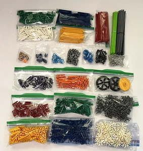 K'nex Aste e Connettori Varietà Ricambi Misti e Pezzi Lotto 700+ Pezzi - Foto 1 di 2