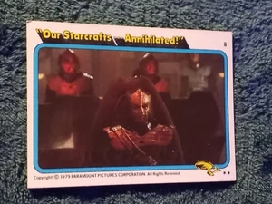 1979 Topps: Star Trek The Motion Picture - #6 'Our Starcrafts Annihilated' - Picture 1 of 2