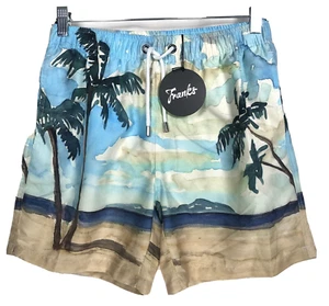 Franks Australia Swim Trunks Shorts Mens Medium Tahiti Beach Mesh Lining NWT - Picture 1 of 11
