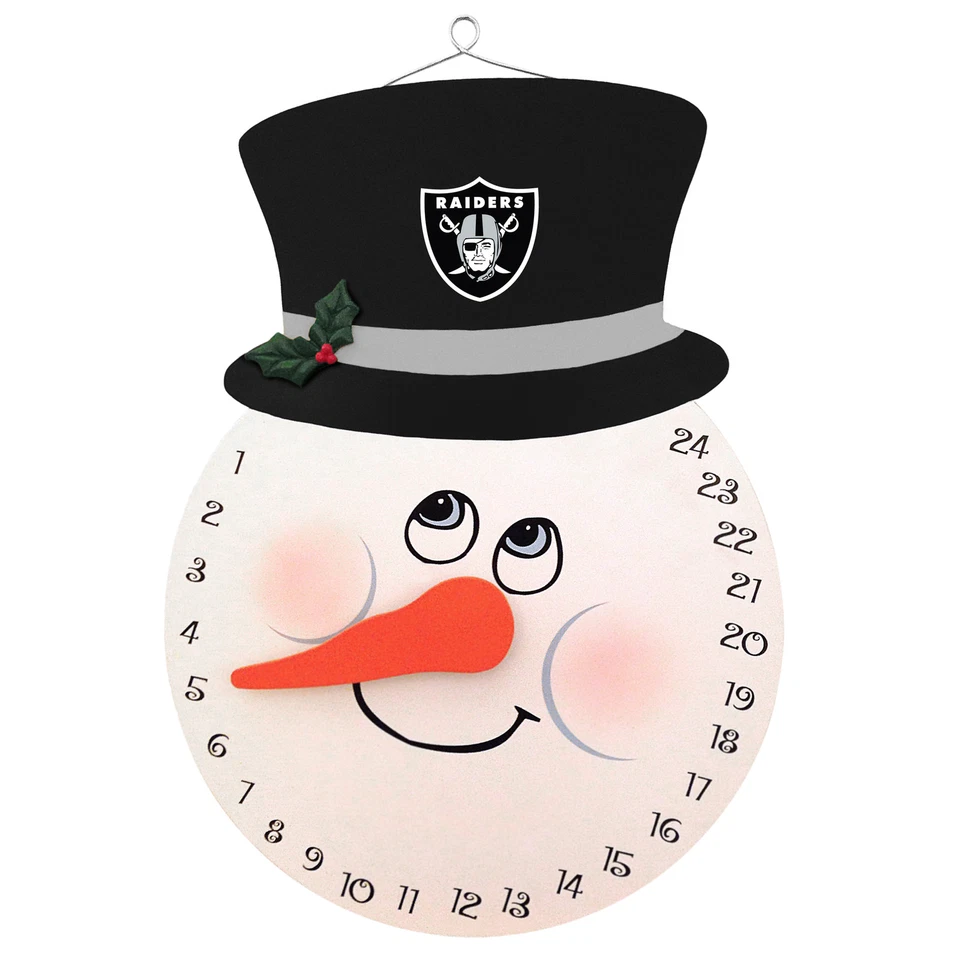 Las Vegas Raiders Schneemann Countdown Kalender Advent Weihnachten Urlaub Neu - Bild 1 von 1