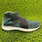 Nike Free Rn Motion Flyknit Mens Size 7.5 Blue Running Shoes Sneakers 880845-004