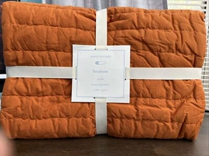 NEW Pottery Barn Kids Branson Toddler Quilt ORANGE 36x50 NWT - Picture 1 of 1