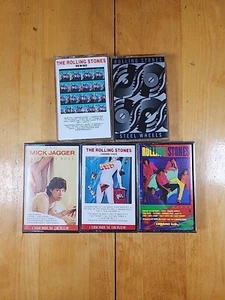 The Rolling Stones Cassettes  Mick Jagger x5 CLASSIC ROCK - Picture 1 of 21
