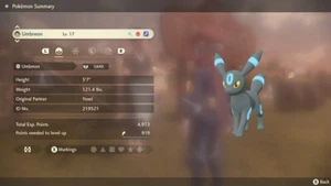 🌈Brillante/No Brillante Umbreon 6IV/EV Alpha🌈Leyendas Arceus PLA (💯Legal) - Imagen 1 de 40