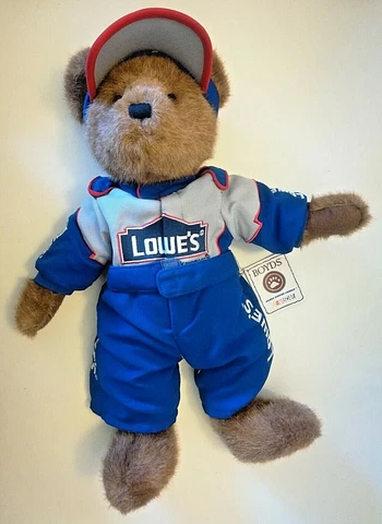 Jimmie Johnson Boyds Bear 2004 Racing Family 48 Plush Bear In Full Racing Suit Cover
