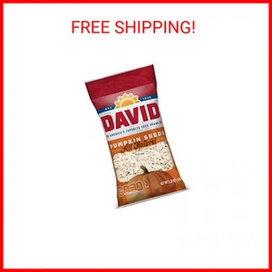 DAVID Roasted and Salted Pumpkin Seeds, 2.25 oz - Picture 1 of 2