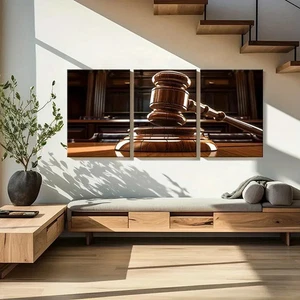 Arte de pared moderno Jueces Mazo Equidad 3 piezas lienzo sin marco/enmarcado - Imagen 1 de 9