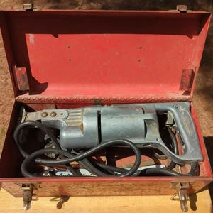 Vintage Milwaukee Sawzall 6510 Heavy Duty Corded Reciprocating Saw Case Blades - Picture 1 of 15