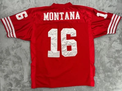 Camiseta de fútbol Mitchell & Ness talla 52 Throwbacks #16 Joe Montana 49ers 1989 Foto 1 de 4