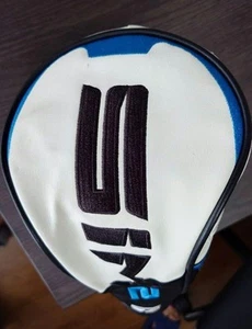 TaylorMade SIM2 Driver Headcover Leather White Black Blue Logo Used - Picture 1 of 6