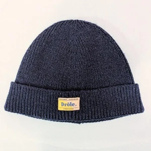 Drole de Monsieur Wool Blend Men's Beanie Toque Navy Blue - Bild 1 von 3