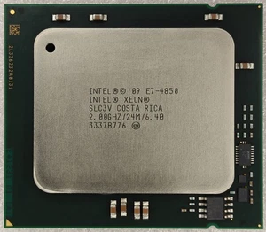 Intel Xeon E7-4850 Ten 10 Core 2.00GHz 24M Cache Processor CPU LGA1567 SLC3V - Picture 1 of 2