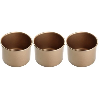  3 Pack Edelstahl Backform Kuchen Mousse -Kuchenform Haushaltsbackform - Bild 1 von 4