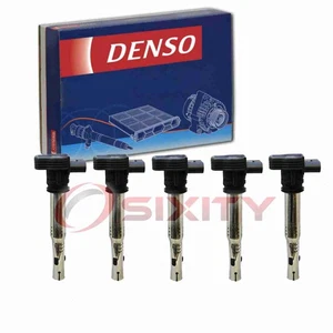 5 pc Denso Direct Ignition Coils for 2006-2009 Volkswagen Rabbit 2.5L L5 qn - Picture 1 of 5