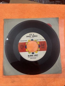GLORIA GREY - It's a Sweet World - Promo 45 rpm - Warner Brothers 5287 *NrMt* 196 - Bild 1 von 3