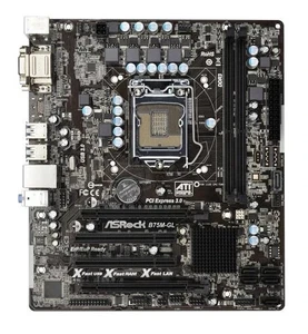 ASRock B75M-GL Intel B75 Mainboard Micro ATX Sockel 1155 - Bild 1 von 2