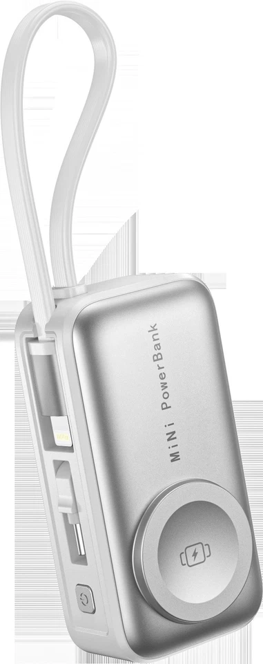 10W 3in1 Magnetic Charger Portable Power Bank For iWatch 8 7 iPhone 15 14 USB-C - Image 1 of 4