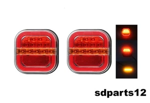 2x LED Heckleuchten Stop Blinker 12V/24V E-Markiert für MAN Scania Volvo DAF L+R - Bild 1 von 11