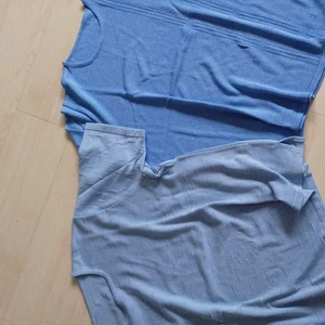 2 Stück Damen Sommer Pullover Kurzarm Strickmode Hellblau und Taubenblau Gr. 54 - Bild 1 von 7