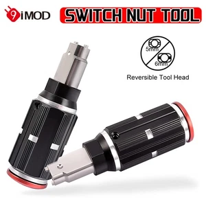 9IMOD Metal Switch Nut Tool 5mm/6mm Reversible For TX12 TX16S Boxer TX15 Radios - Picture 1 of 16