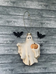 Joann Ort & Zeit Geist Glas Halloween Spuk Baumschmuck 4" - Bild 1 von 3