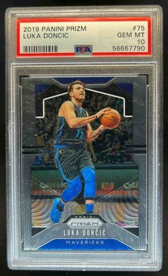 Prizm Luka Doncic #75 Mavericks PSA 10 2019-20 Foto 1 de 2