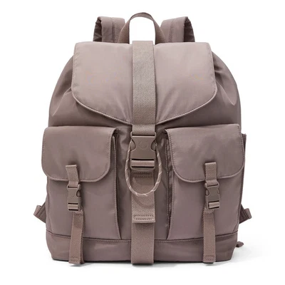 MOCHILA CARGO NYLON ROSA 2025 Victoria's Secret café helado tamaño completo bolso escolar Foto 1 de 4