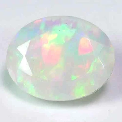 OUTSTANDING GEM AUSTRALIAN DISCO COLOR SHEEN WHITE OPAL GEM 1.8CT - OVAL CUT - Image 1 of 3