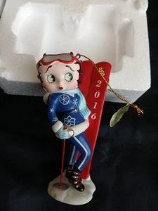 BETTY BOOP 2016 ORNAMENT "SKI SENSATION" BY DANBURY. EXCELLENT CONDITION. - Picture 1 of 10